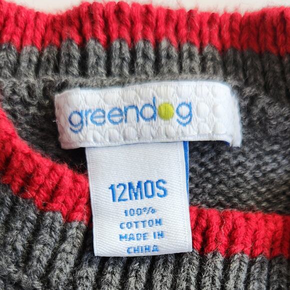 Vintage Greendog Holiday Train Sweater Vest | Baby 12 Months | Christmas Classic - Picture 7 of 7